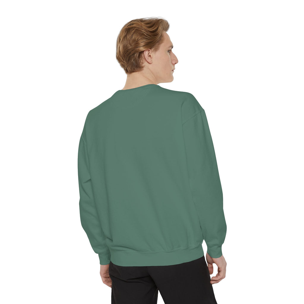 "try intelligence" crew neck sweatshirt