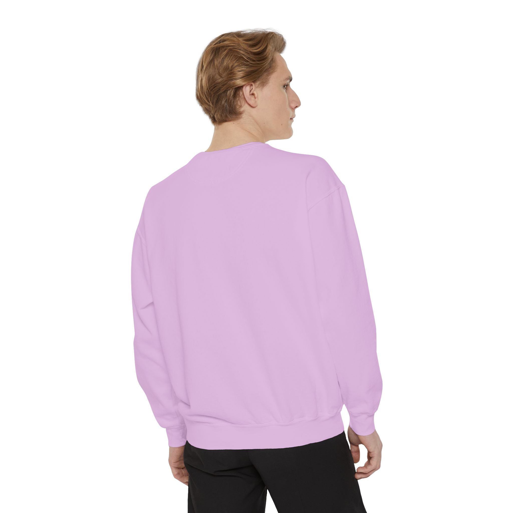 "slow down. listen. breathe." crew neck sweatshirt