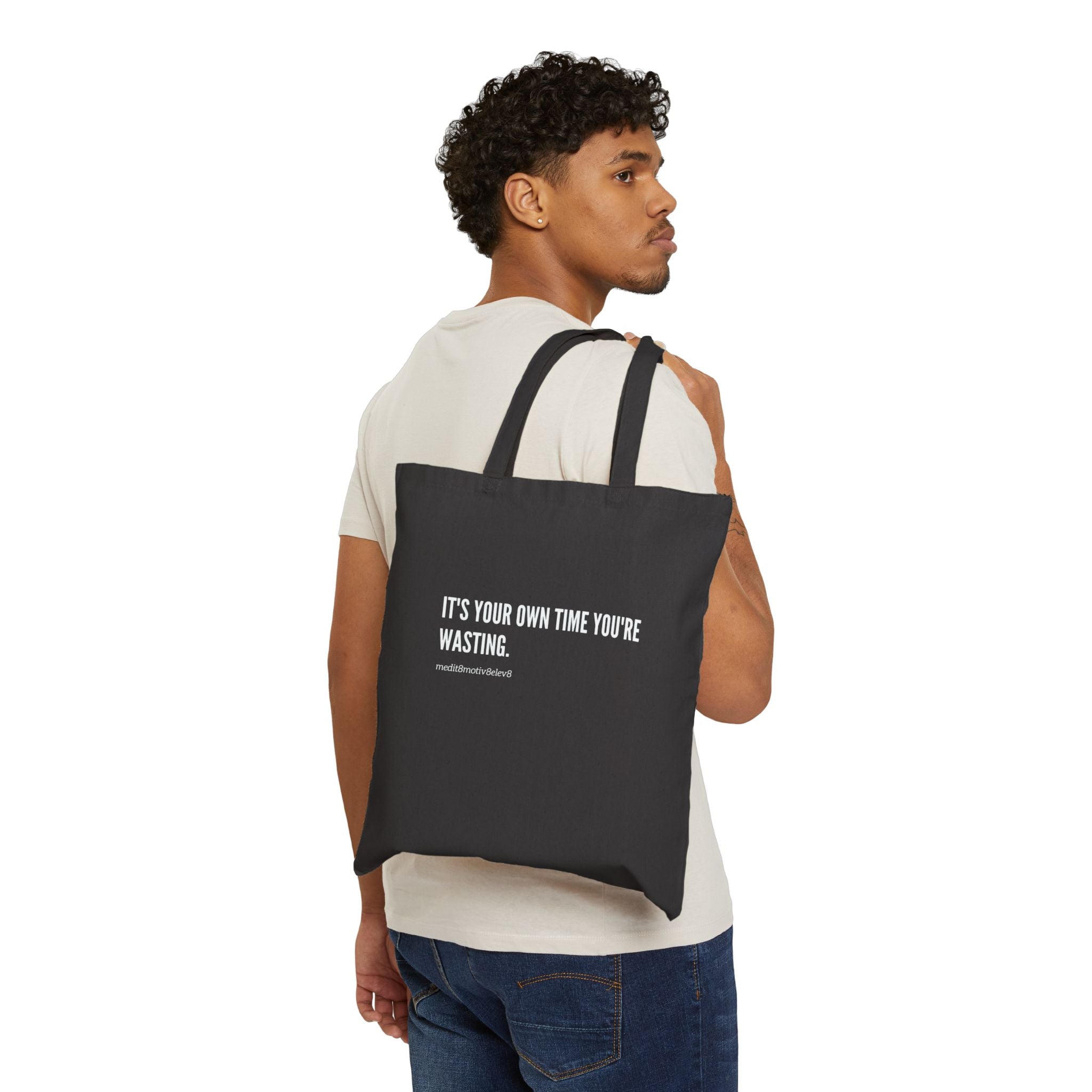 "your time" Cotton Canvas Tote Bag